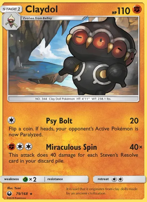 Claydol [Psy Bolt | Miraculous Spin]