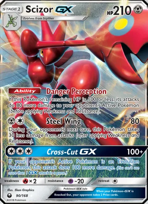 Scizor GX [Danger Perception | Steel Wing | Cross-Cut GX]