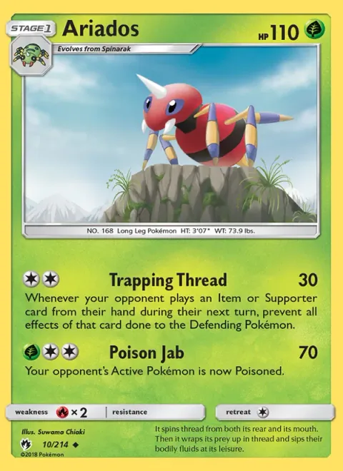 Ariados [Trapping Thread | Poison Jab]