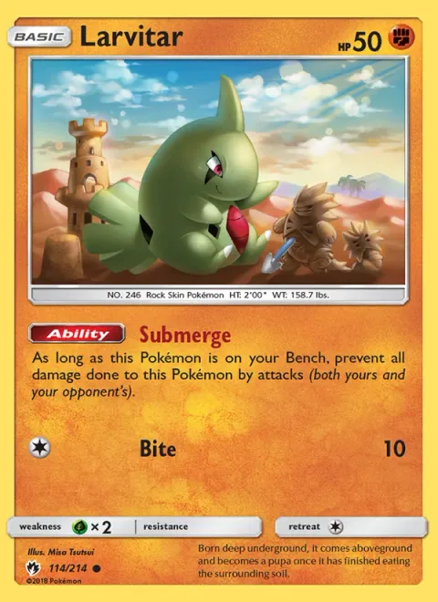 Larvitar [Submerge | Bite]