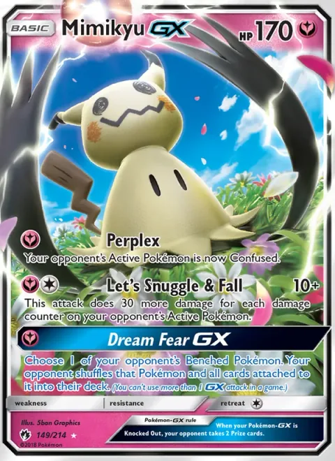 Mimikyu GX [Perplex | Let's Snuggle & Fall | Dream Fear GX]