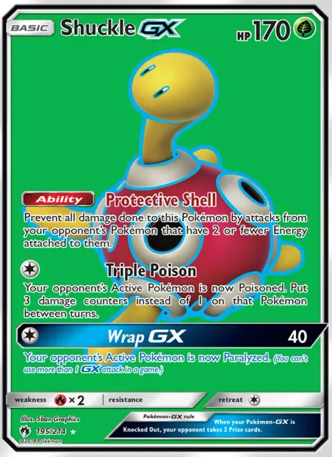 Shuckle GX [Protective Shell | Triple Poison | Wrap GX]