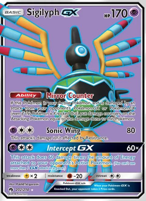 Sigilyph GX [Mirror Counter | Sonic Wing | Intercept GX]