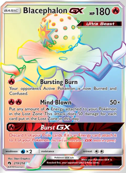 Blacephalon GX [Bursting Burn | Mind Blown | Burst GX]