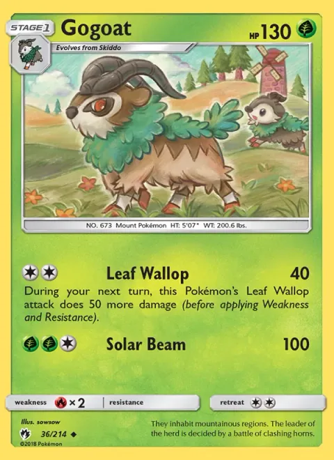 Gogoat [Leaf Wallop | Solar Beam]