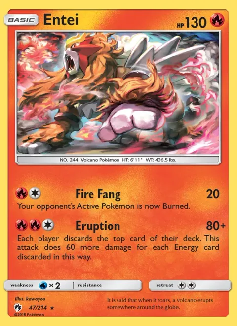 Entei [Fire Fang | Eruption]