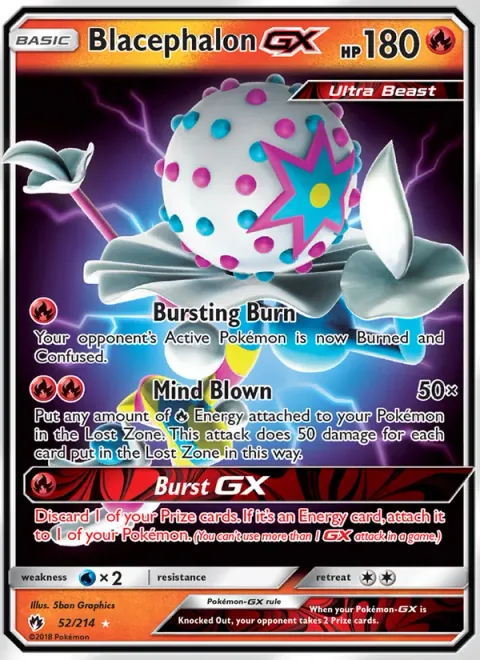 Blacephalon GX [Bursting Burn | Mind Blown | Burst GX]