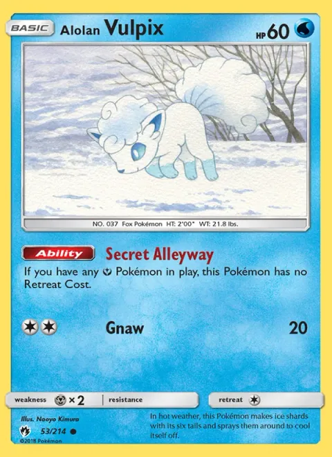 Alolan Vulpix [Secret Alleyway | Gnaw]