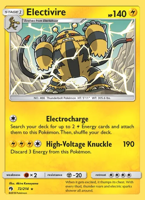 Electivire [Electrocharge | High-Voltage Knuckle]