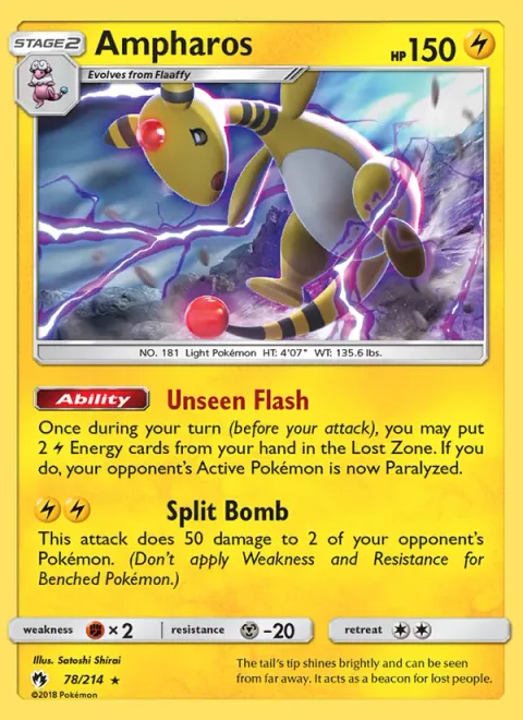 Ampharos [Unseen Flash | Split Bomb]