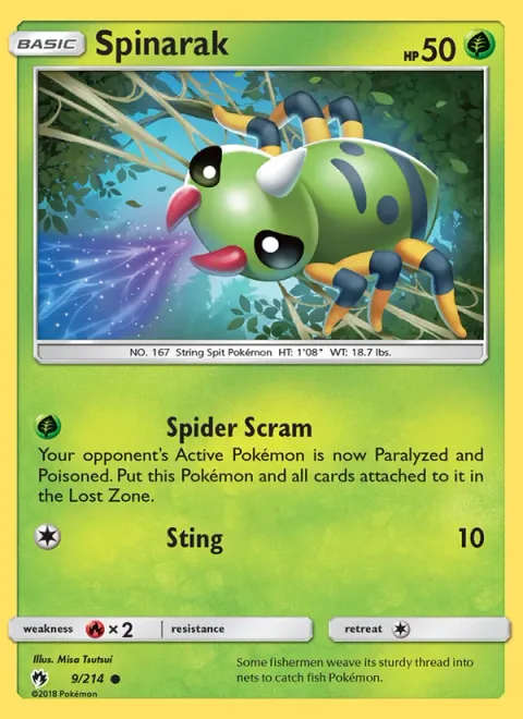 Spinarak [Spider Scram | Sting]