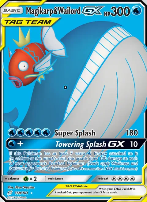 Magikarp & Wailord GX [Super Splash | Towering Splash GX]