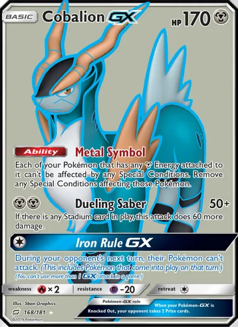 Cobalion GX [Metal Symbol | Dueling Saber | Iron Rule GX]