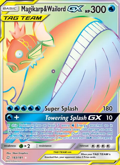 Magikarp & Wailord GX [Super Splash | Towering Splash GX]