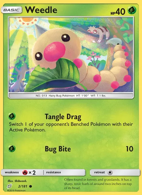 Weedle [Tangle Drag | Bug Bite]