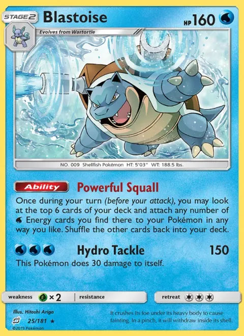 Blastoise [Powerful Squall | Hydro Tackle]