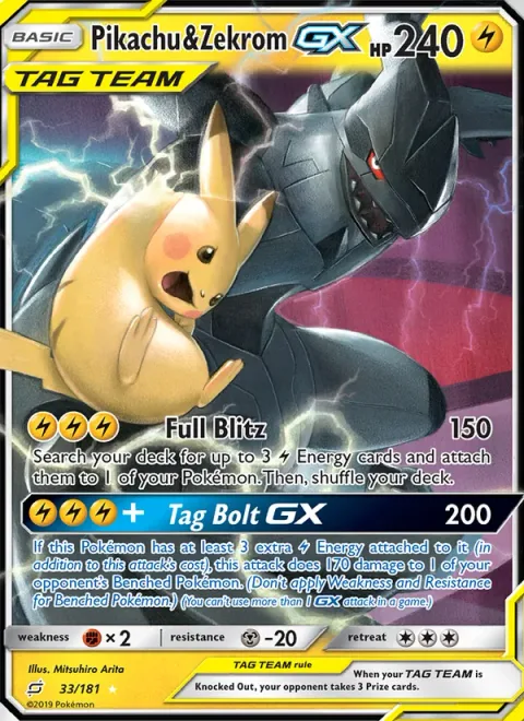 Pikachu & Zekrom GX [Full Blitz | Tag Bolt GX]