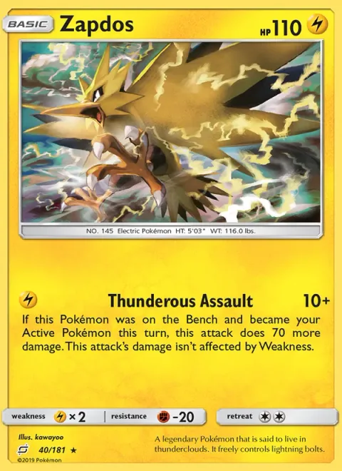Zapdos [Thunderous Assault]
