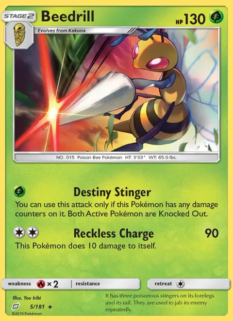 Beedrill [Destiny Stinger | Reckless Charge]