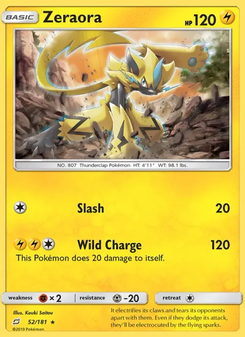 Zeraora [Slash | Wild Charge]