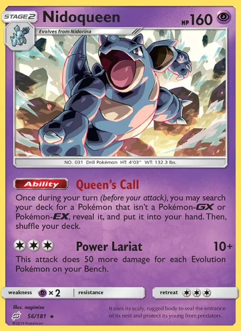 Nidoqueen [Queen's Call | Power Lariat]