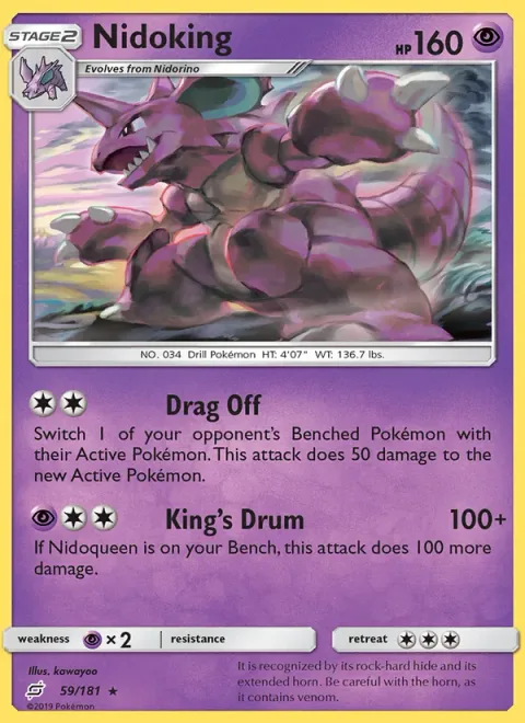 Nidoking [Drag Off | King's Drum]