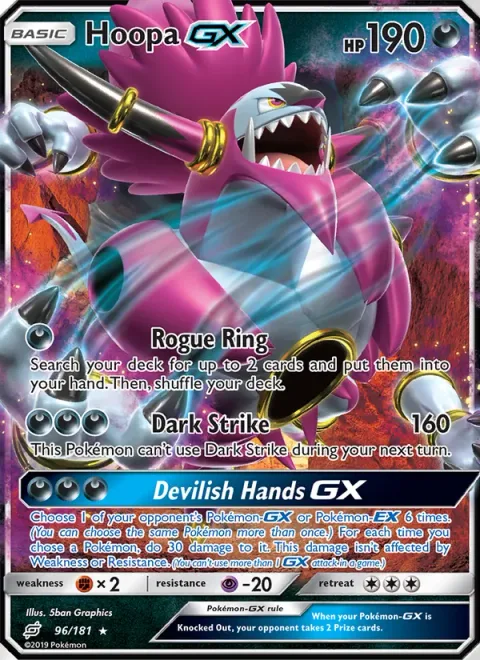 Hoopa GX [Rogue Ring | Dark Strike | Devilish Hands GX]