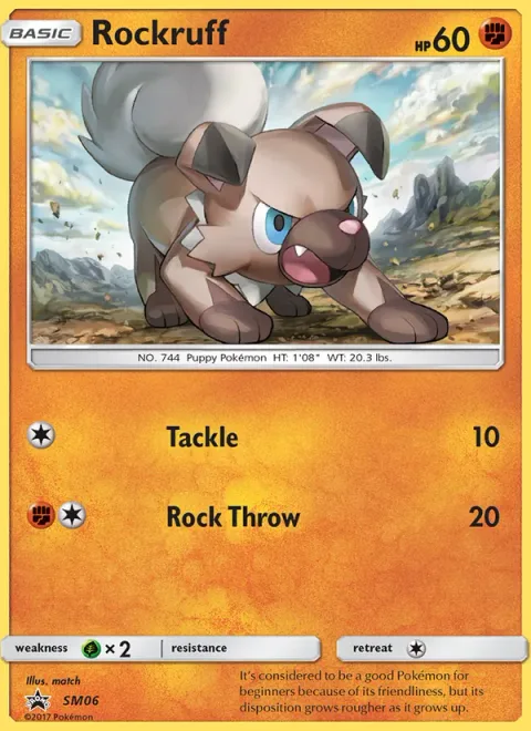 Rockruff [Tackle | Rock Throw]