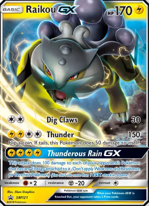 Raikou GX [Dig Claws | Thunder | Thunderous Rain GX]
