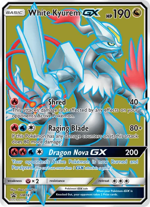 White Kyurem GX [Shred | Raging Blade | Dragon Nova GX]