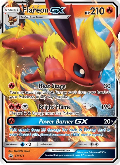 Flareon GX [Heat Stage | Bright Flame | Power Burner GX]