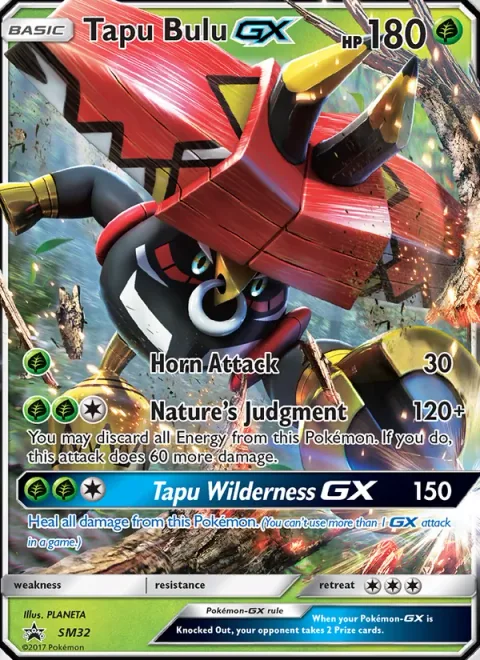 Tapu Bulu GX [Horn Attack | Nature's Judgment | Tapu Wilderness GX]