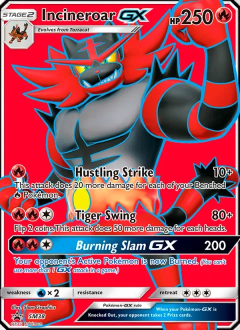 Incineroar GX [Hustling Strike | Tiger Swing | Burning Slam GX]