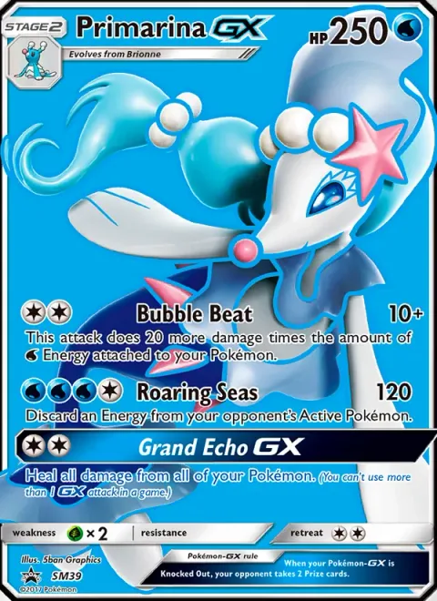 Primarina GX [Bubble Beat | Roaring Seas | Grand Echo GX]