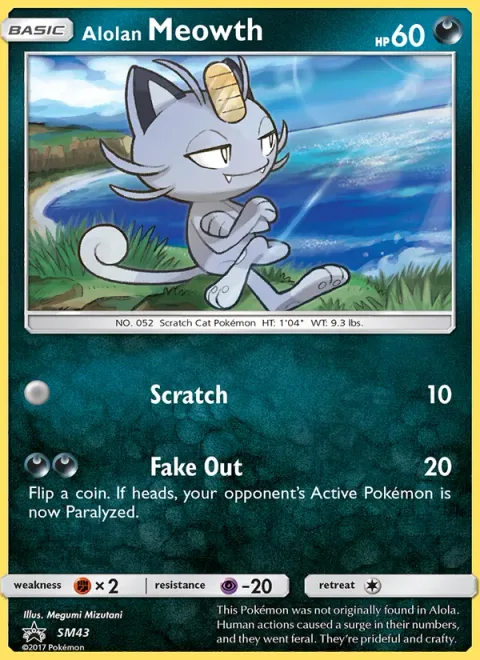 Alolan Meowth [Scratch | Fake Out]