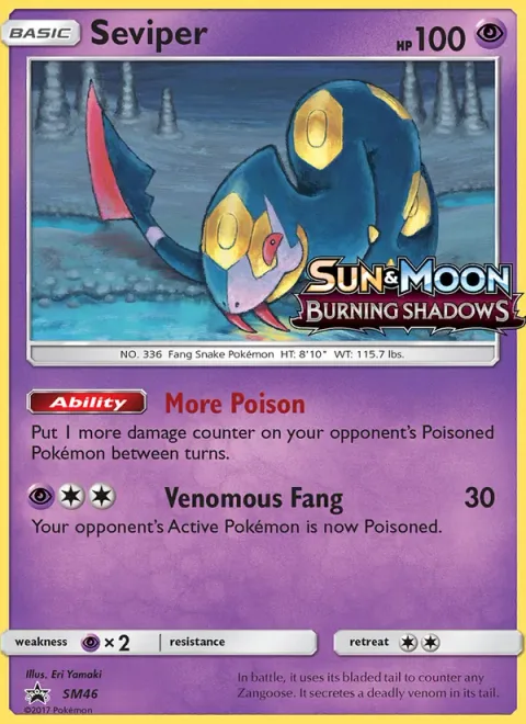 Seviper [More Poison | Venomous Fang]