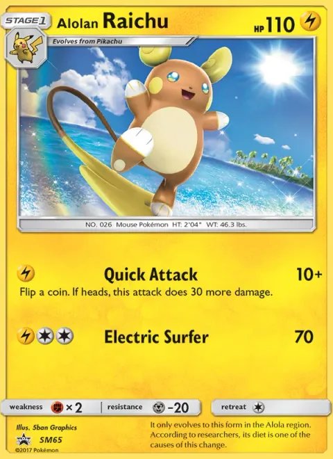 Alolan Raichu [Quick Attack | Electric Surfer]