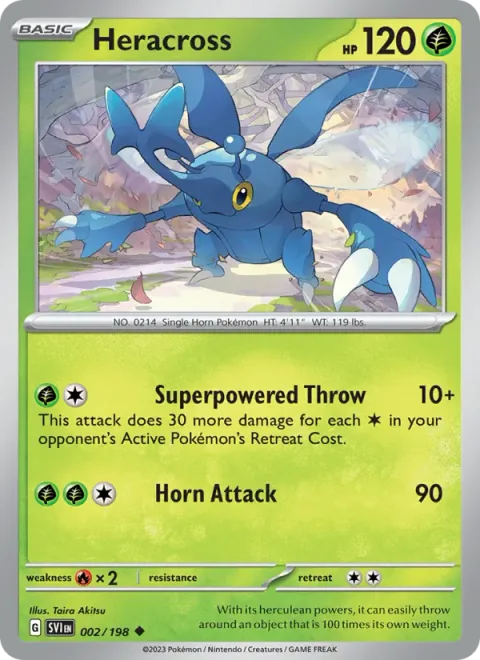 Heracross [Superpowered Throw | Horn Attack]