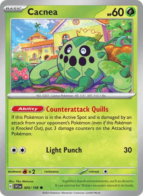 Cacnea [Counterattack Quills | Light Punch]