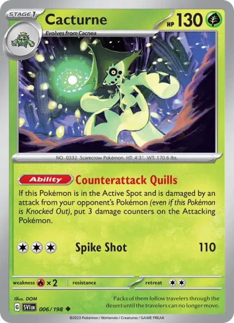 Cacturne [Counterattack Quills | Spike Shot]