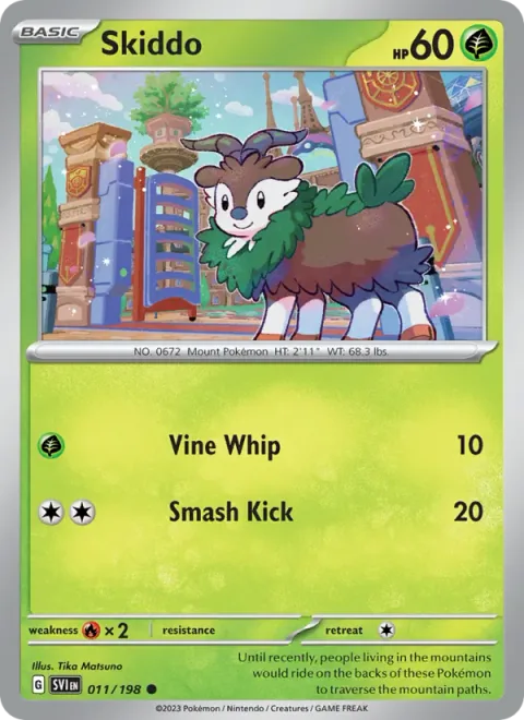 Skiddo [Vine Whip | Smash Kick]