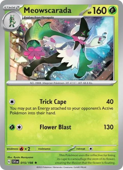 Meowscarada [Trick Cape | Flower Blast]