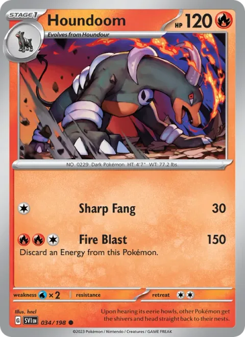 Houndoom [Sharp Fang | Fire Blast]