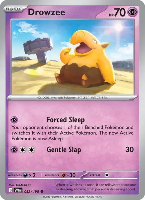 Drowzee [Forced Sleep | Gentle Slap]
