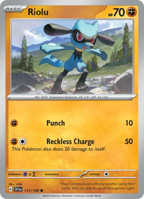 Riolu [Punch | Reckless Charge]