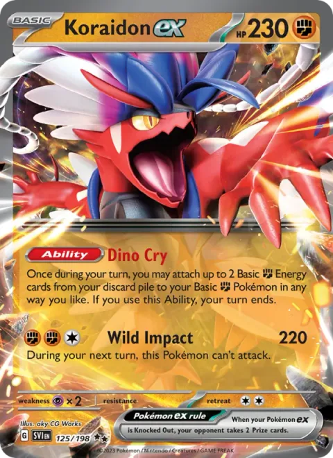 Koraidon ex [Dino Cry | Wild Impact]