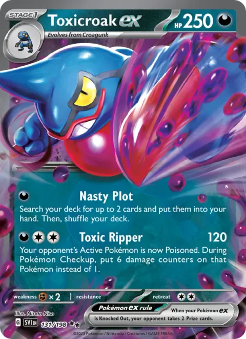 Toxicroak ex [Nasty Plot | Toxic Ripper]