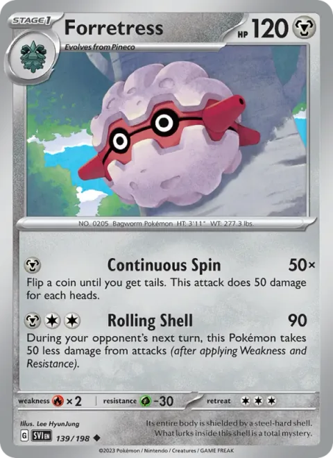 Forretress [Continuous Spin | Rolling Shell]