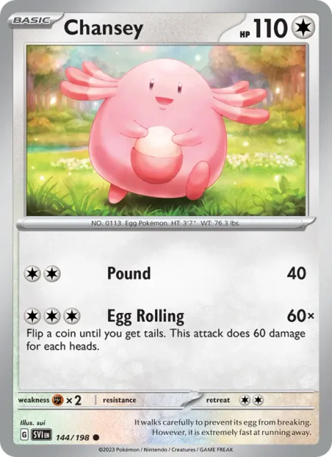 Chansey [Pound | Egg Rolling]