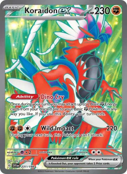 Koraidon ex [Dino Cry | Wild Impact]